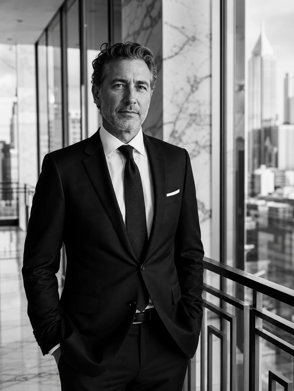 Founder of Vanguard Shield Insurance in a professional setting
